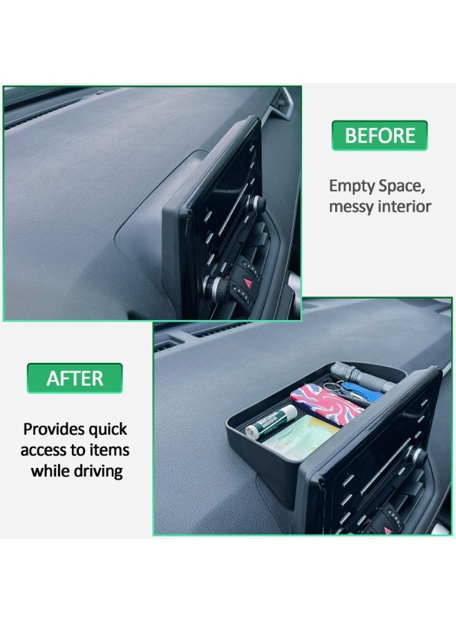 KISSUN Dash Center Console Tray Compatible with 2019-2023 2024 Toyota Rav4 Accessories, Dashboard Storage Organizer Solid Plastic Tissue Sunglasses Holder (Not for New 10.5'' Multimedia Display) - Image 2